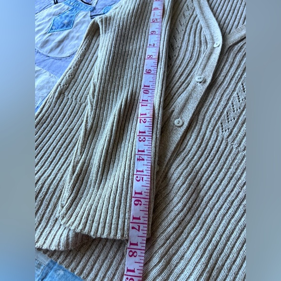 90s 725 Originals Women's Ribbed Knit Cardigan Cottagecore Cozycore Sweater - Picture 6 of 7